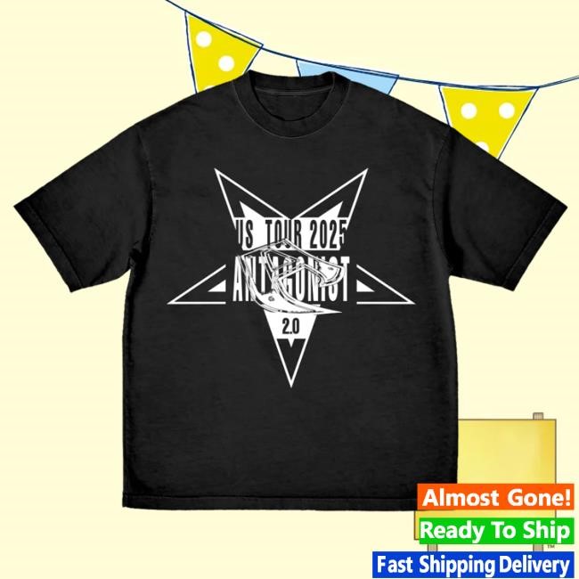 Official Playboi Carti Merch Store ANTAGONI2T Black Shirts