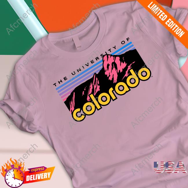 Official The University Of Colorado Mountains Long Sleeve Tee Shirt
