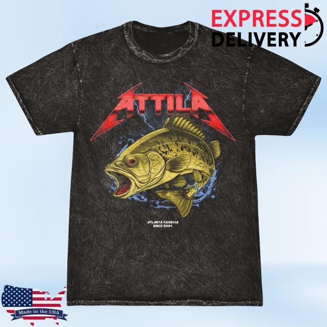 Official Attila Merch Big Mouth Bass New Tee