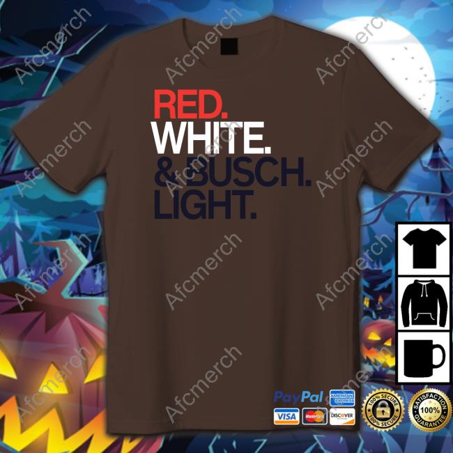 Red White & Busch Light Shirt Grey