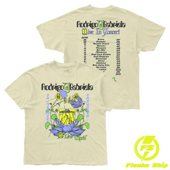 Official Rodrigo Y Gabriela Merch Rodgab Land And Water 2024 Tour Attractive Shirt