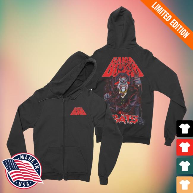 Official Night Shift Store Shop Gama Bomb - Bats Zip Up Pullover Hoodie Nightshift Merch
