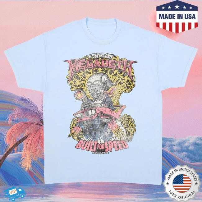 Official Complex Merch Store Screen Stars Megadeth - Built 4 Speed SS Shirt