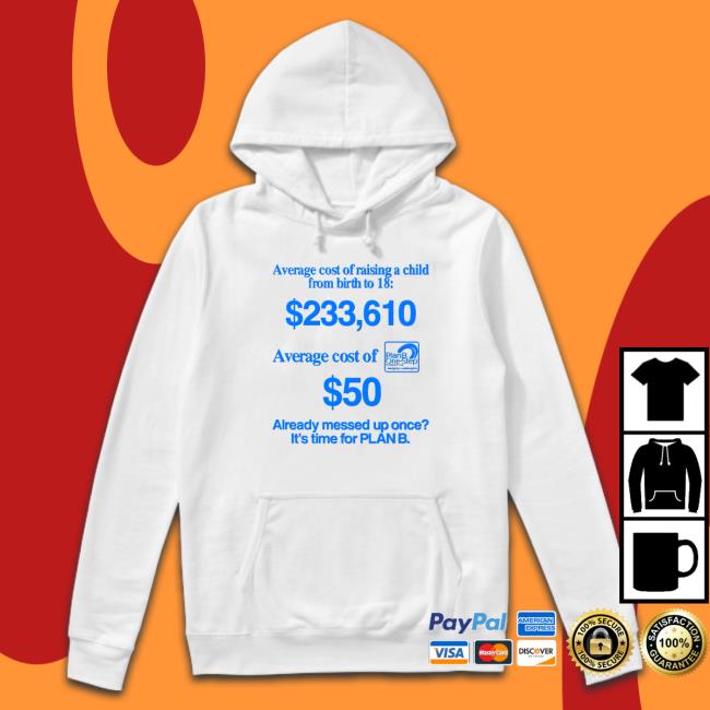 Average Cost Of Raising A Child From Birth To 18 TShirts Average Cost Of Raising A Child From Birth To 18 Sweatshirt