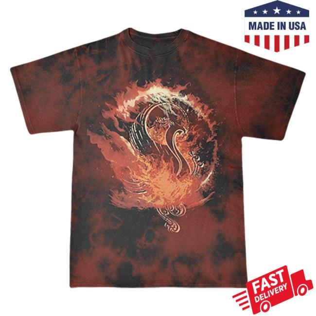 Illenium Merch Illenium Red Tie Dye Logo T-Shirt