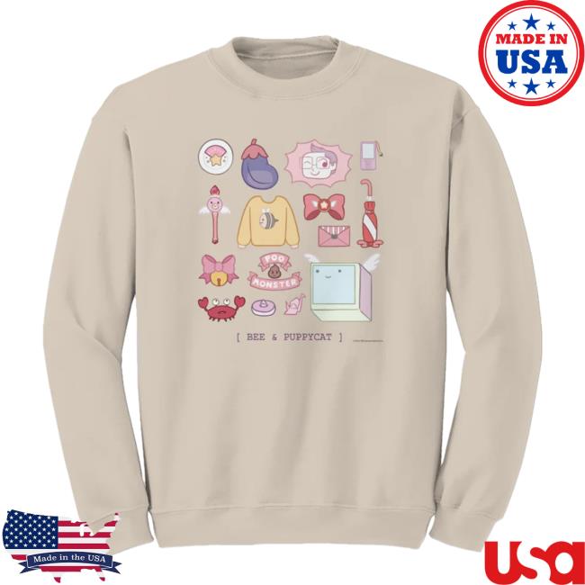 Official Bee And Puppycat Merch Icons T Shirt