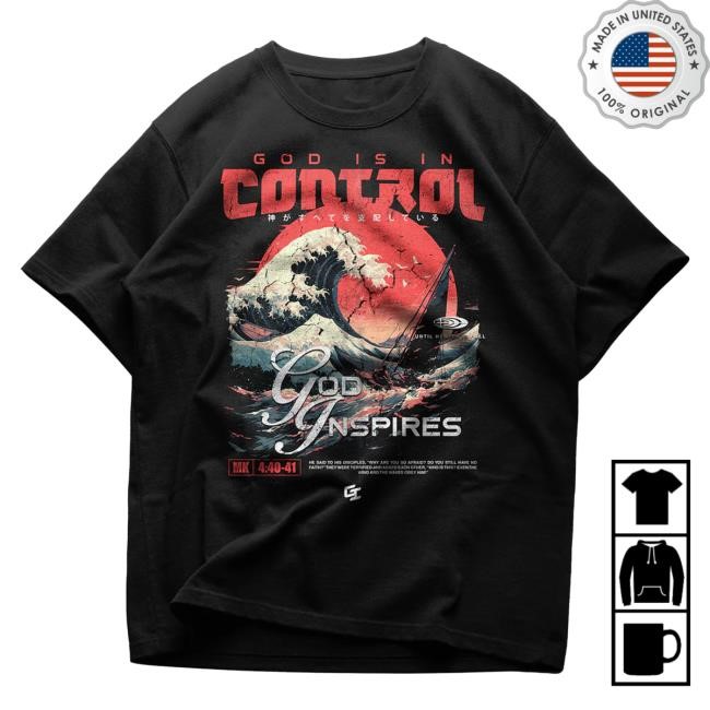Official God Inspires Clothing Store 'The Great Wave' Staple T Shirt