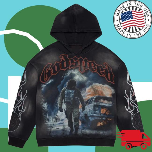 Official Godspeed Nyc Clothing Merch Khaos Crew neck V2 (Black Wash)