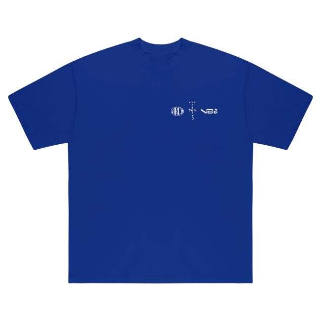 Official Travis Scott Merch Store CJ x ARCH Invitational T Shirt (Blue) T Shirt Virgil Abloh Archive™ x Cactus Jack