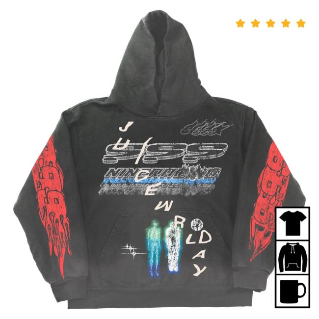 Official 999 Club Juice Wrld Merch Store 999 Wrld Moto Hoody 999Club Clothing Juicewrld