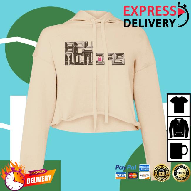Official Spy Ninja Merch Maze Ladies Cropped Pull Over Hoodie