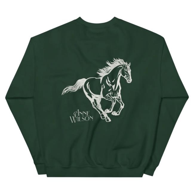 Official Anne Wilson Merch Store Green REBEL Sweater AnneWilson