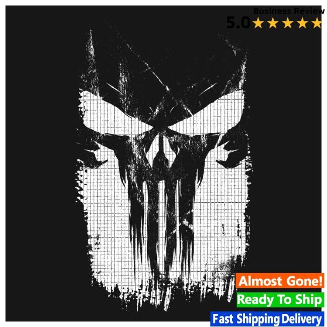Official Heroes And Villains Forge Series Marvel The Punisher Logo Forge T Shirt