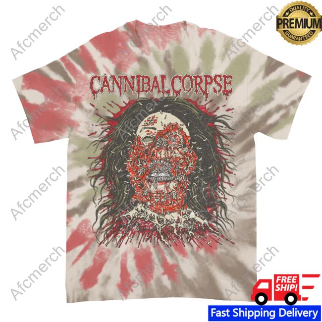 Official Cannibal Corpse Face Rot Tie Shirt
