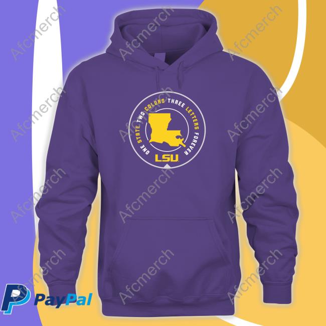 Official Lsu One State Two Colors Three Letters Forever Shirts
