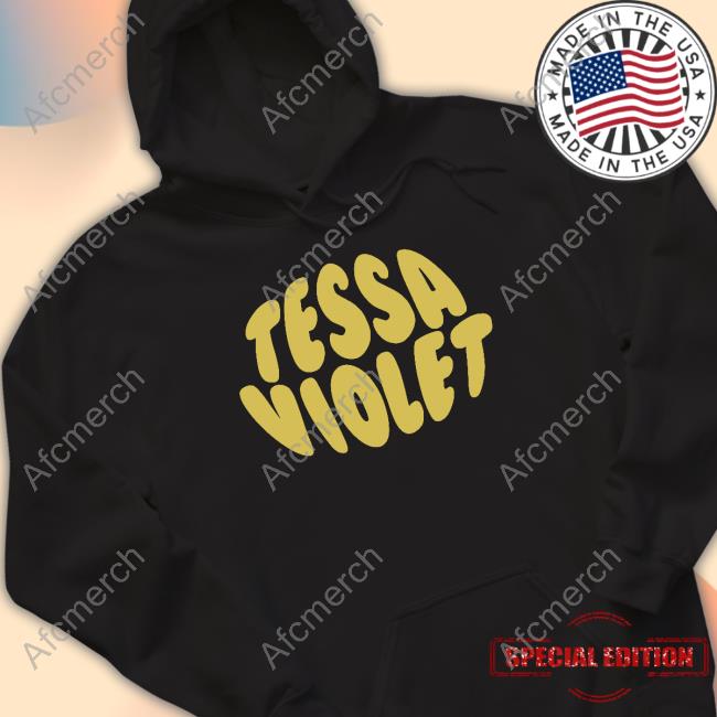 Official Tessa Violet Store Bubble Text Hoodies