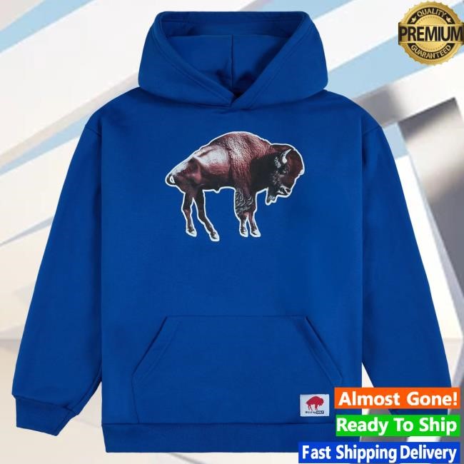 Official Golf Wang Merch Bills Cutout Hoody Blue by Golf Wang x NFL