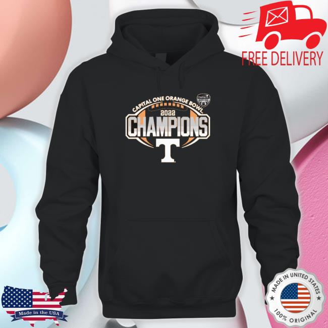 2022 Capital One Orange Bowl Champions Tennessee Volunteers Football Hooded Sweatshirt