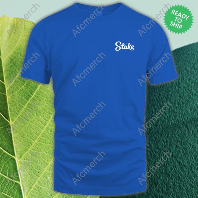 White On Navy Stake T-Shirt