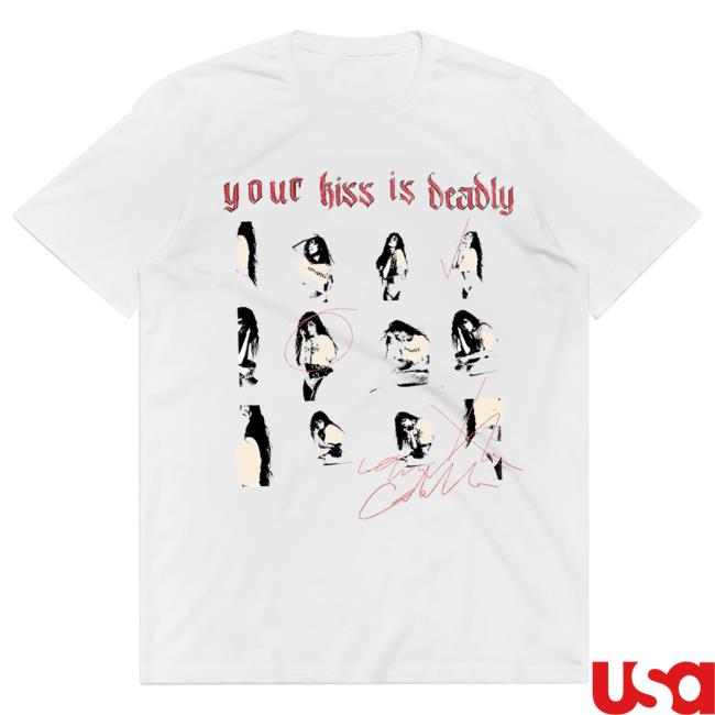Official Camila Cabello Merch Store Shop CamilaCabello Your Kiss Is Deadly White Tee