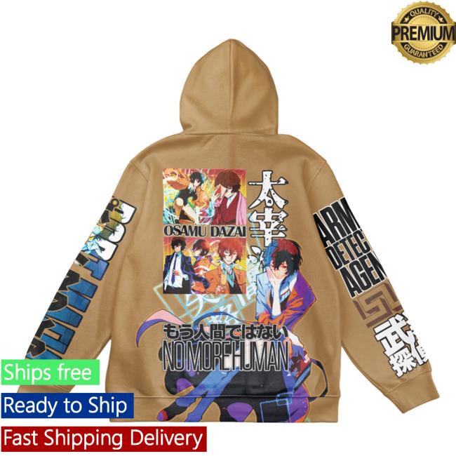Official Anime Ape Clothing Osamu Dazai Bungou Stray Dogs Streetwear AOP Hoody 3D All Over Print Animeape