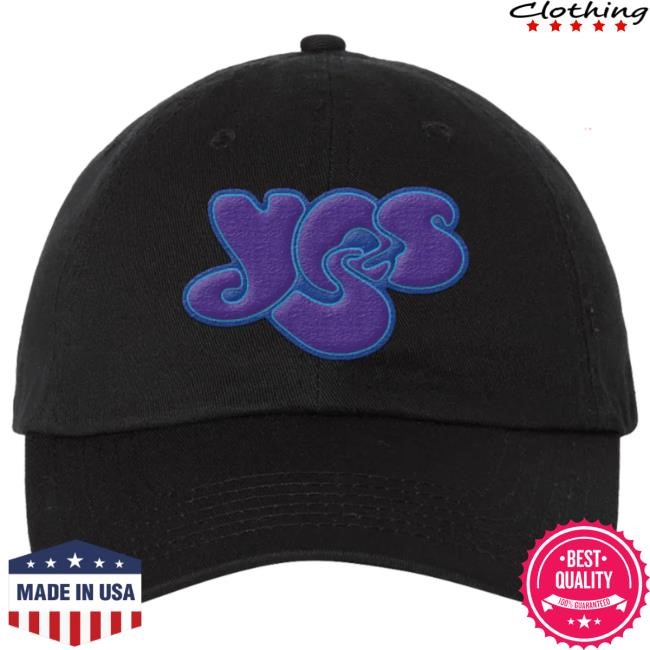 Yes Official Store Purple Logo 2024 Tour Black Cap