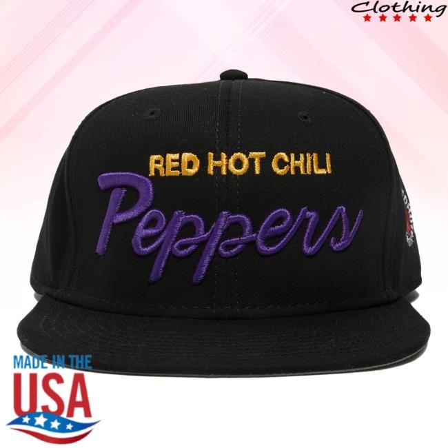Official Red Hot Chili Peppers Peppers Snapback Cap - Black