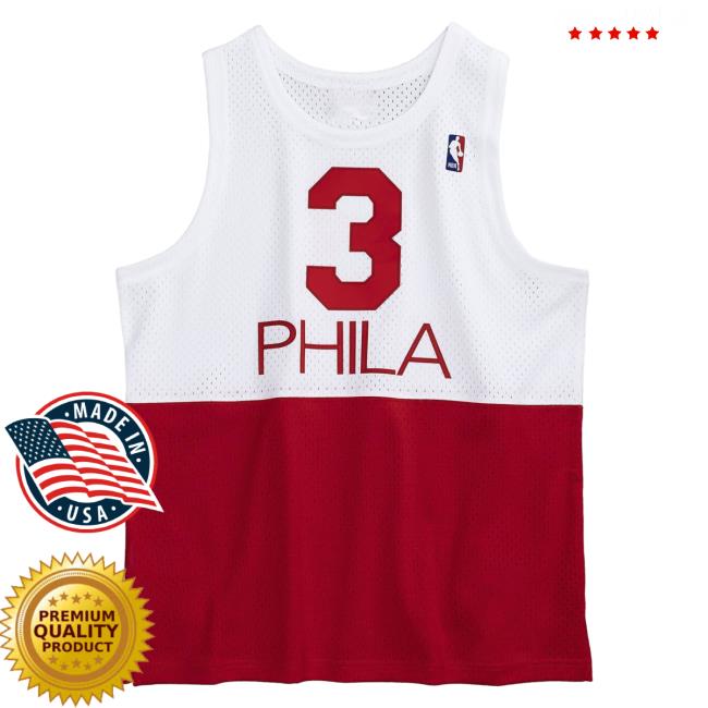 Official Moda3 Mitchell And Ness 76Ers Allen Iverson '03-04 Swingman Jersey Tank T-Shirt