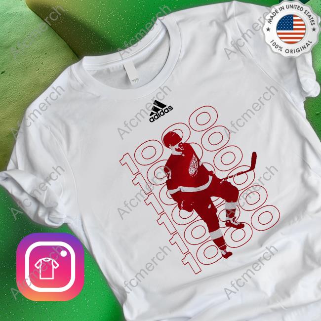 Detroit Red Wings David Perron 1000Th Tee Shirt Dp_57