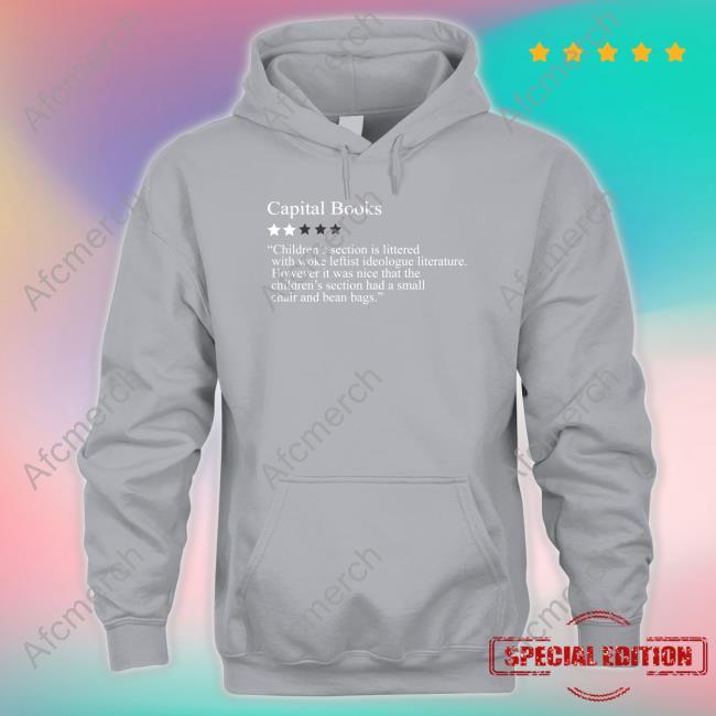 Neil Gaiman 2 Stars For Woke Leftist Literature Capital Books Sweatshirt Bonfire Shop
