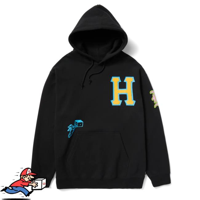 Huf Worldwide Store Shop Fly Die Hoody Black