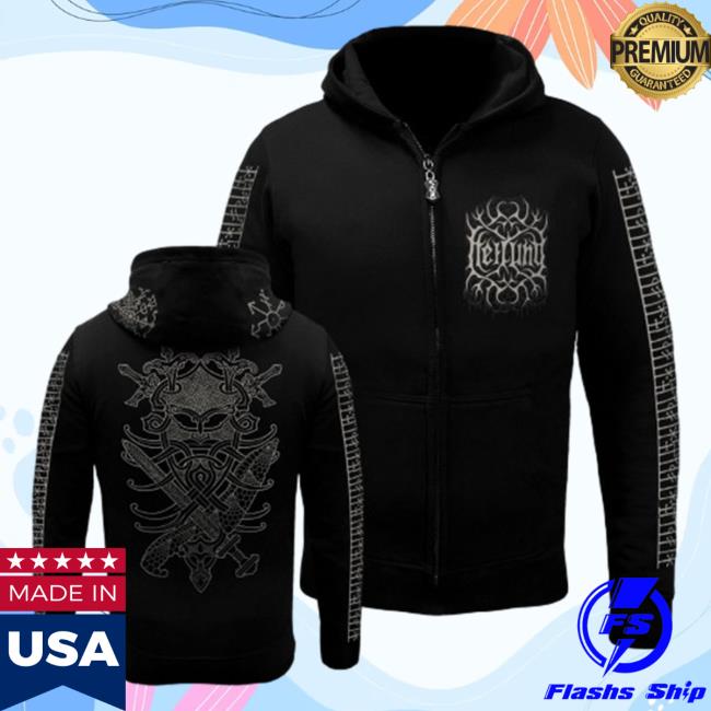 Official Amplified History Heilung Merch King Of Swords Zip Up Pull Over Hoodie