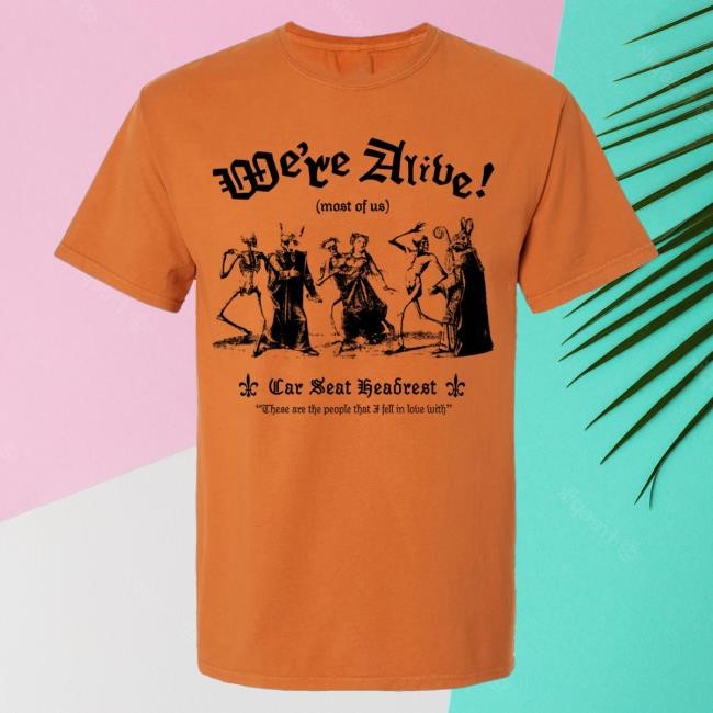 Official Car Seat Headrest Merch We're Alive Popover Shirt