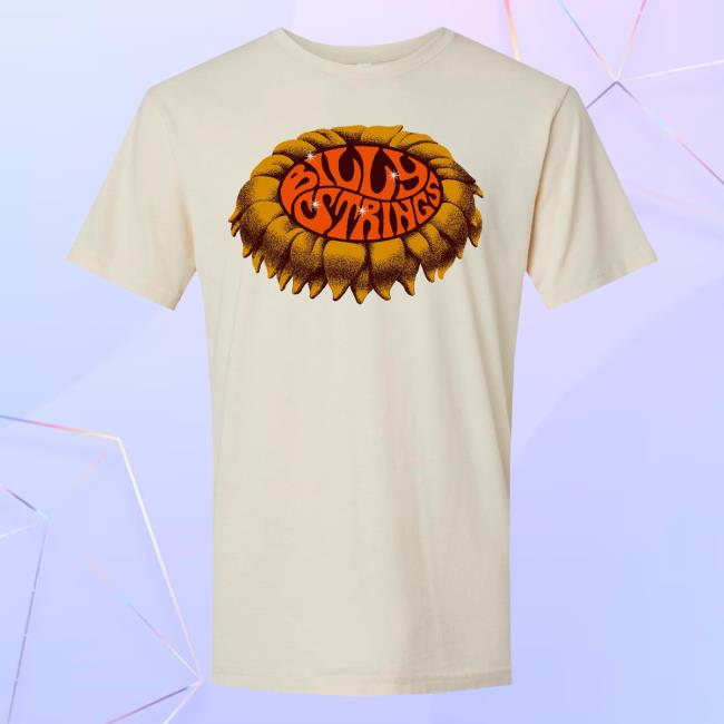Official Billy Strings Merch Store Shop Billy Strings Meditating Flower Shirt With Dates (Max Loeffler)