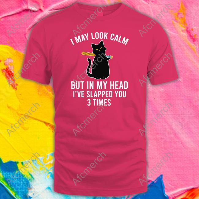 I May Look Calm But In My Head Black Cat Sweatshirt