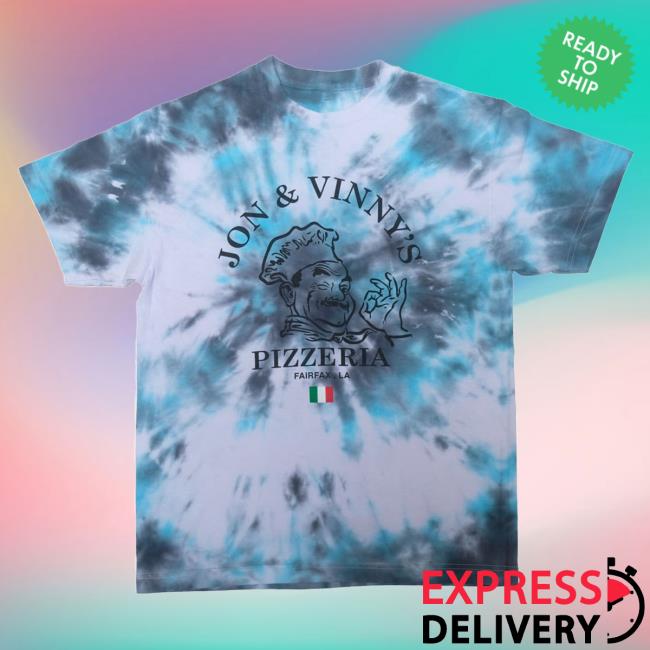 Jon And Vinny's OG Pizza Man Tee Fairfax, Tie Dye T-Shirts Jonandvinnys