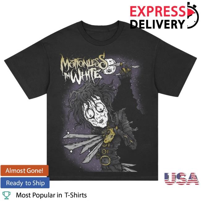 Official Motionless In White Merch Store Edward Tees (Black)