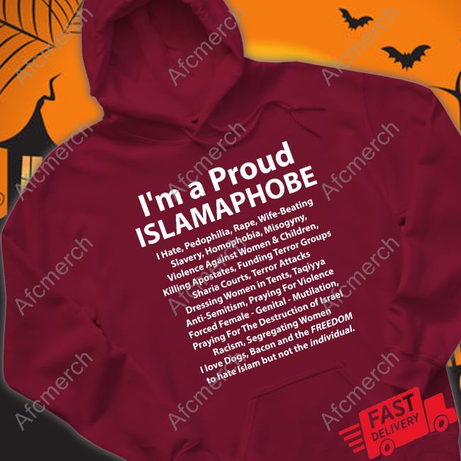 Official I'm A Proud Islamaphobe T-Shirt