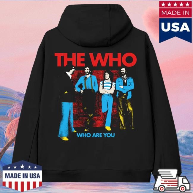 Official The Who Shop Who Are You Zip Up Popover Hoodie The Who Rock Band