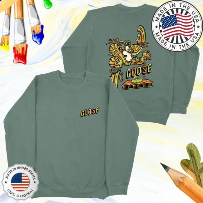 Official Goose The Band Merch Goosetheband Bird Ride Crew neck