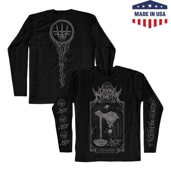 Official Indie Merch Store Shop Crown Magnetar "Alone In Death Sacrifice" Long Sleeve T Shirt IndieMerchStore