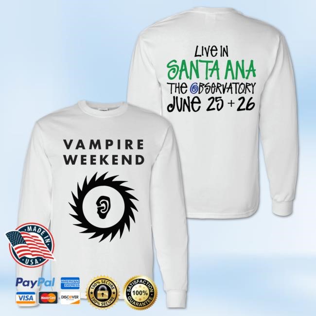 Official Vampire Weekend Merch Store Santa Ana L/S Tee