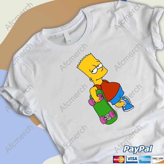 Nicole.N Bart Simpson Skis T-Shirt Hillarnicks