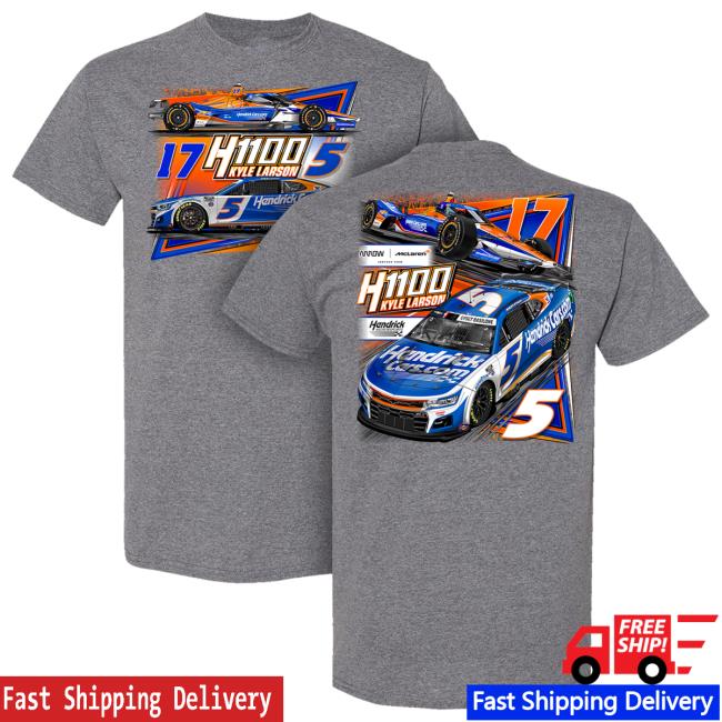 Kyle Larson Official Online Store Merch Kl17 Design- Ladies Sky Blue V-Neck Short Sleeve TShirt
