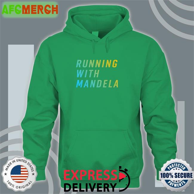 Running With Mandela V Neck T Shirt Mandela Barnes For US Senate Merch