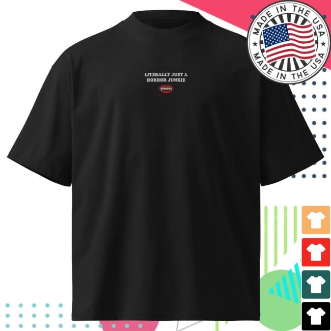 Official Murder with my Husband Horror Junkie Oversized T Shirt MWMH Postcat