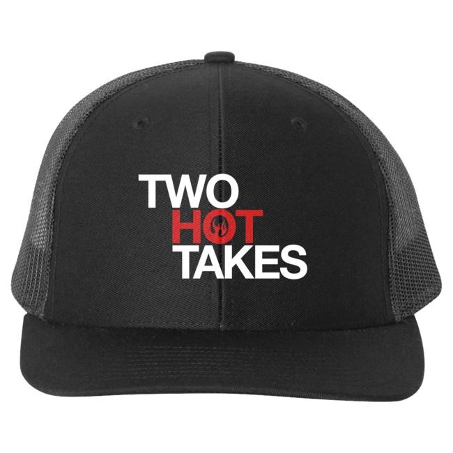 Two Hot Takes Black Trucker Hat Two Hot Takes Official