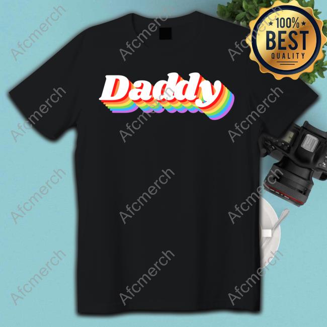 Daddy Rainbow Long Sleeve T Shirt
