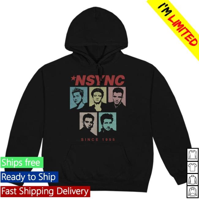 Official Nsync Merch Store Since 1995 Black Popover Sweatshirt