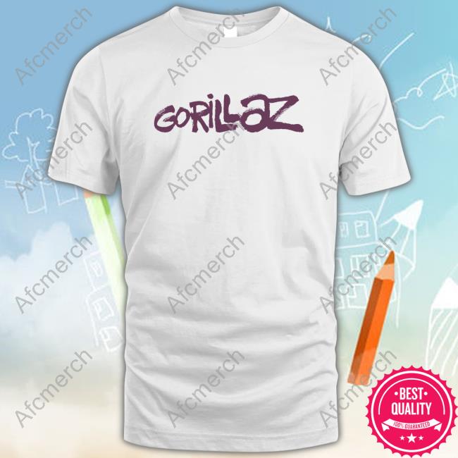 Gorillaz Merch Graffiti Logo T-Shirt